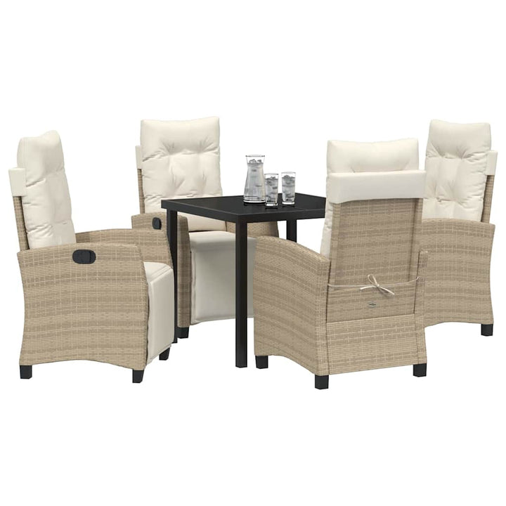 Have Spisebordssæt 5 pcs Beige polyrattan