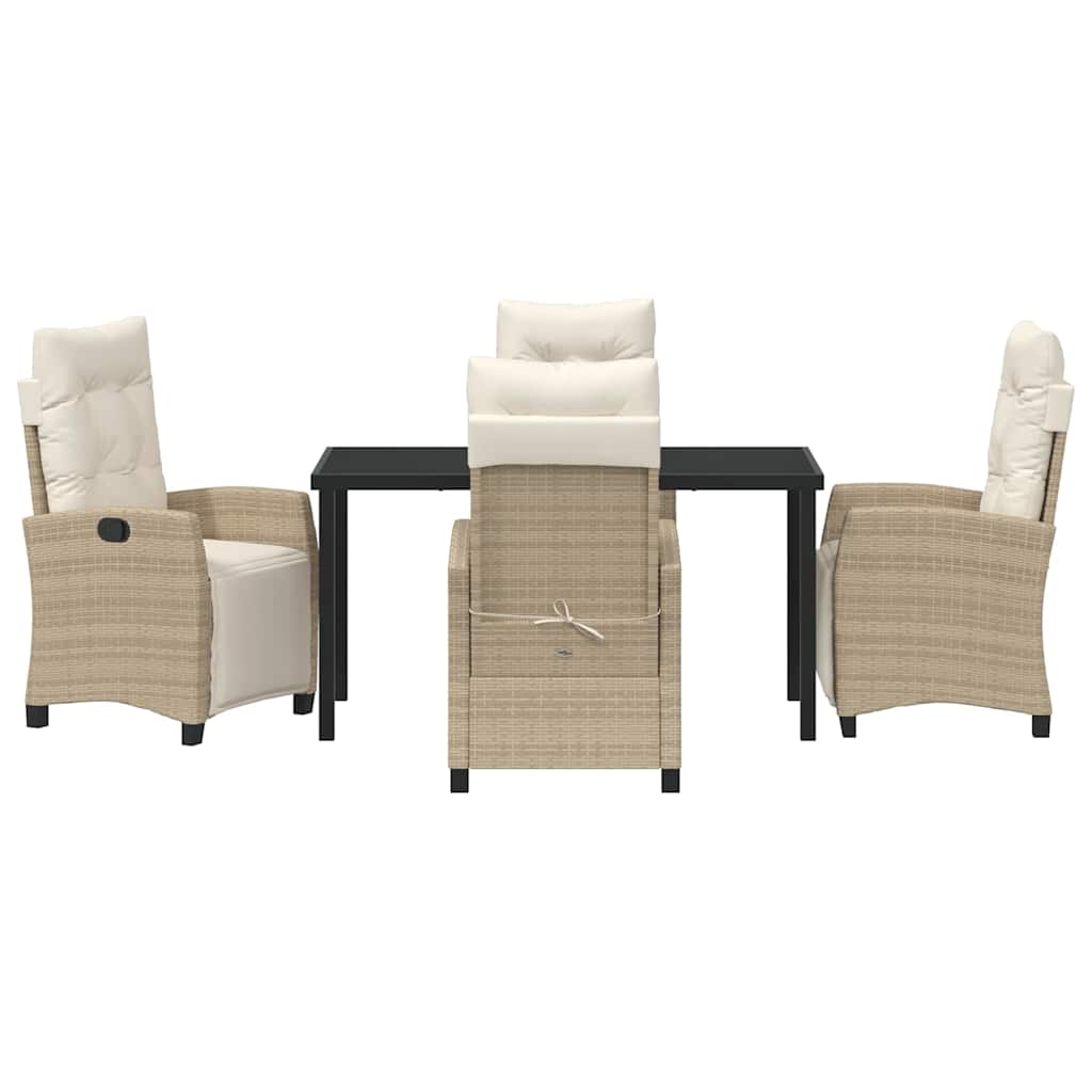 Have Spisebordssæt 5 pcs Beige polyrattan