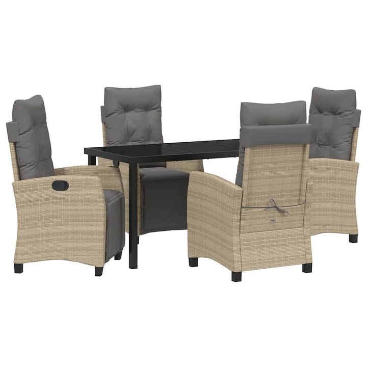 Have Spisebordssæt 5 pcs Beige polyrattan