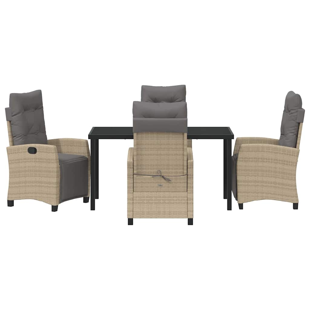 Have Spisebordssæt 5 pcs Beige polyrattan