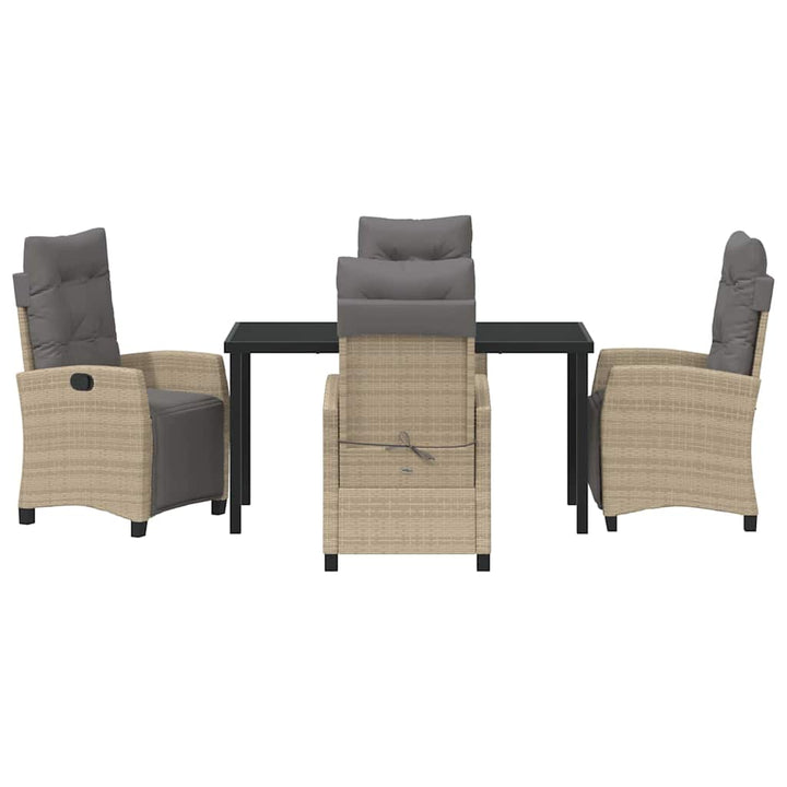 Have Spisebordssæt 5 pcs Beige polyrattan