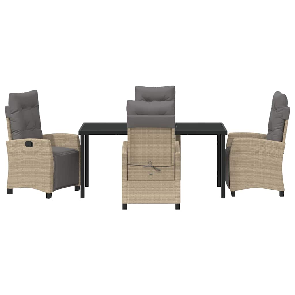 Have Spisebordssæt 5 pcs Beige polyrattan