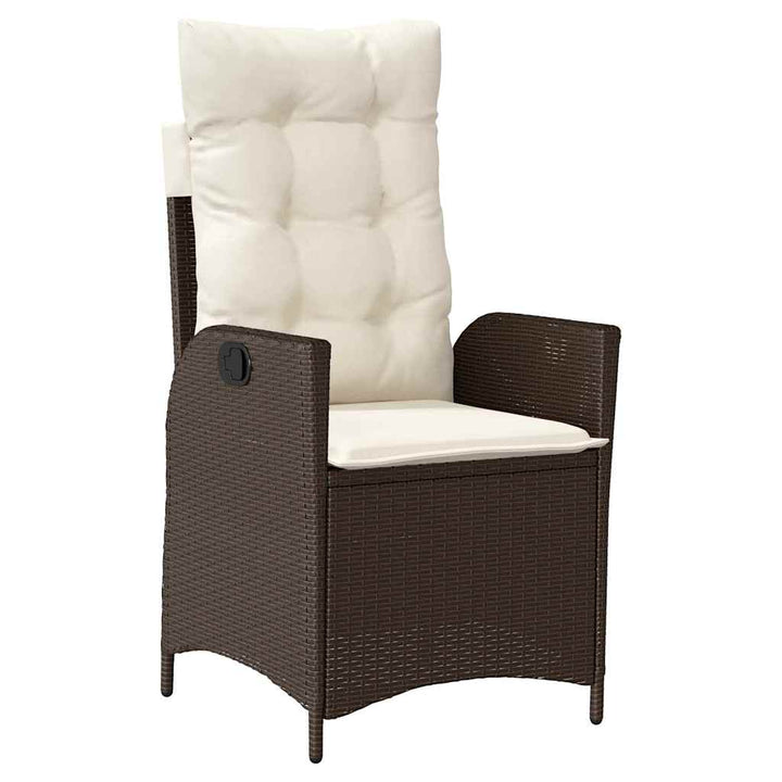 Have Spisebordssæt 3 pcs Brun polyrattan