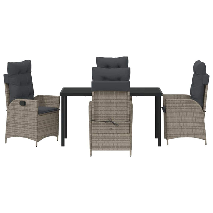 Have Spisebordssæt 5 pcs Grå polyrattan