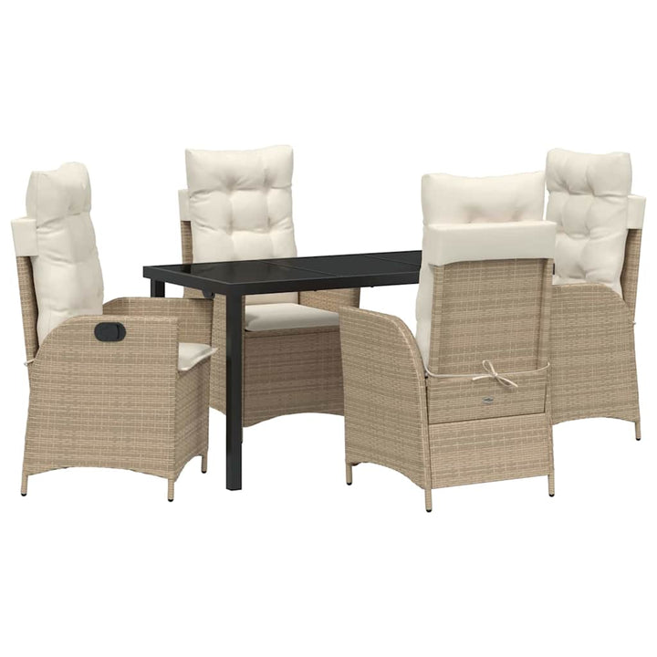 Have Spisebordssæt 5 pcs Beige polyrattan