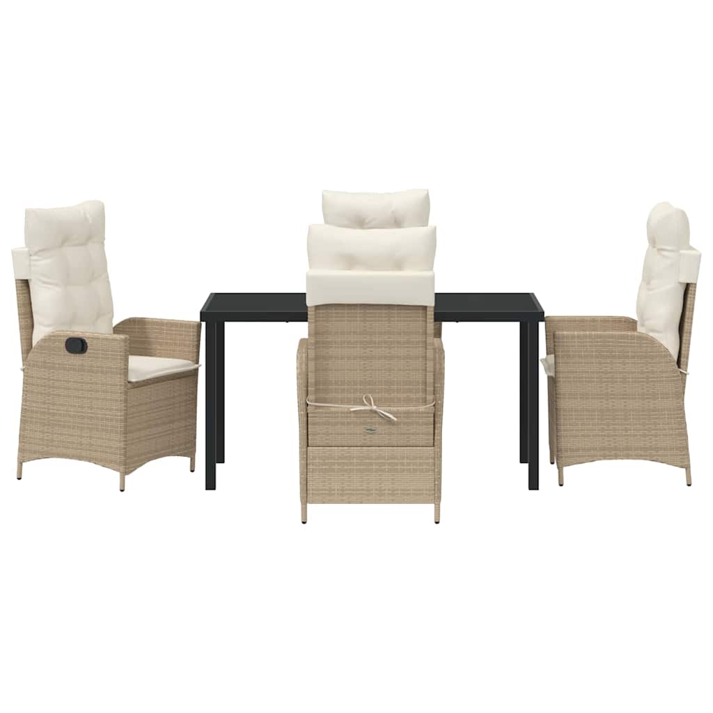 Have Spisebordssæt 5 pcs Beige polyrattan
