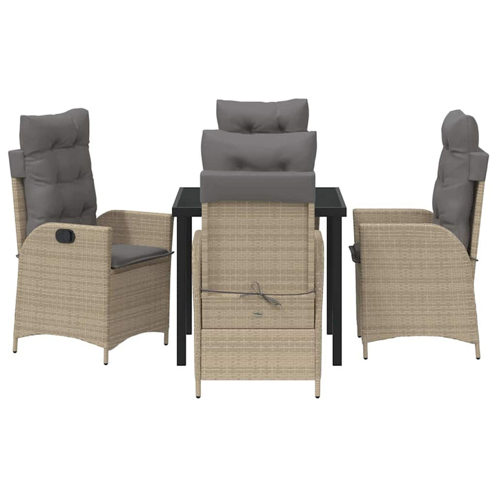 Have Spisebordssæt 5 pcs Beige polyrattan