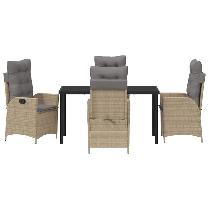 Have Spisebordssæt 5 pcs Beige polyrattan
