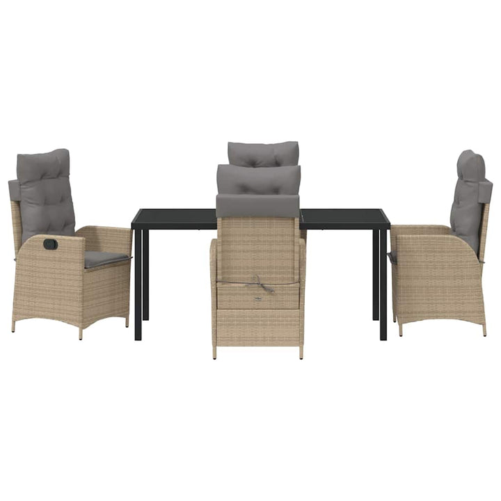 Have Spisebordssæt 5 pcs Beige polyrattan