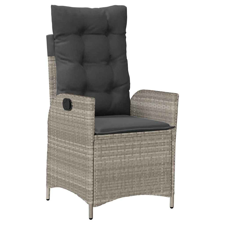 Have Spisebordssæt 3 pcs Lysegrå polyrattan