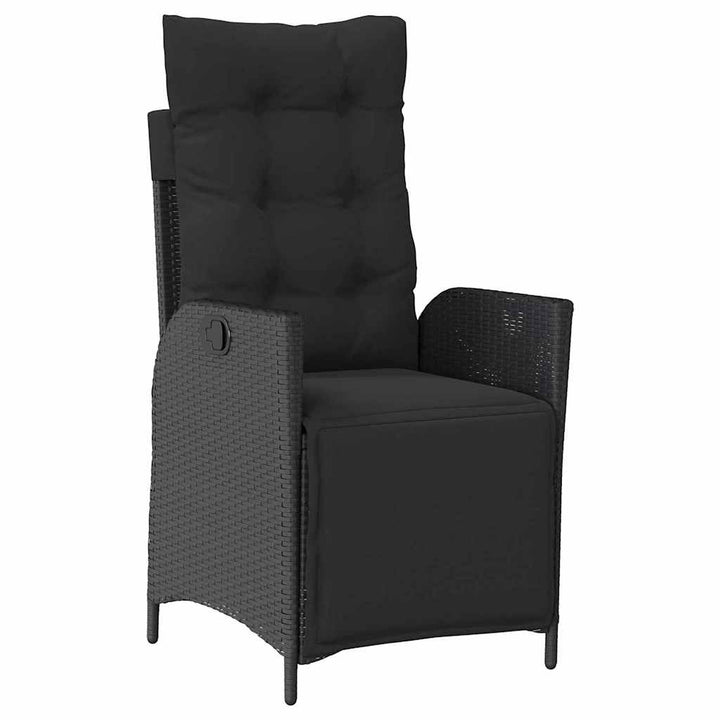 Have Spisebordssæt 3 pcs Sort Poly rattan