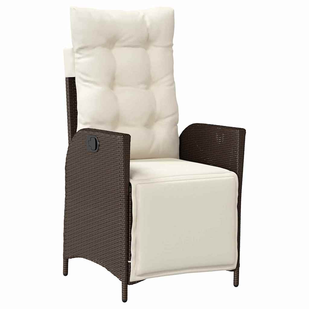 Have Spisebordssæt 3 pcs Brun Poly rattan