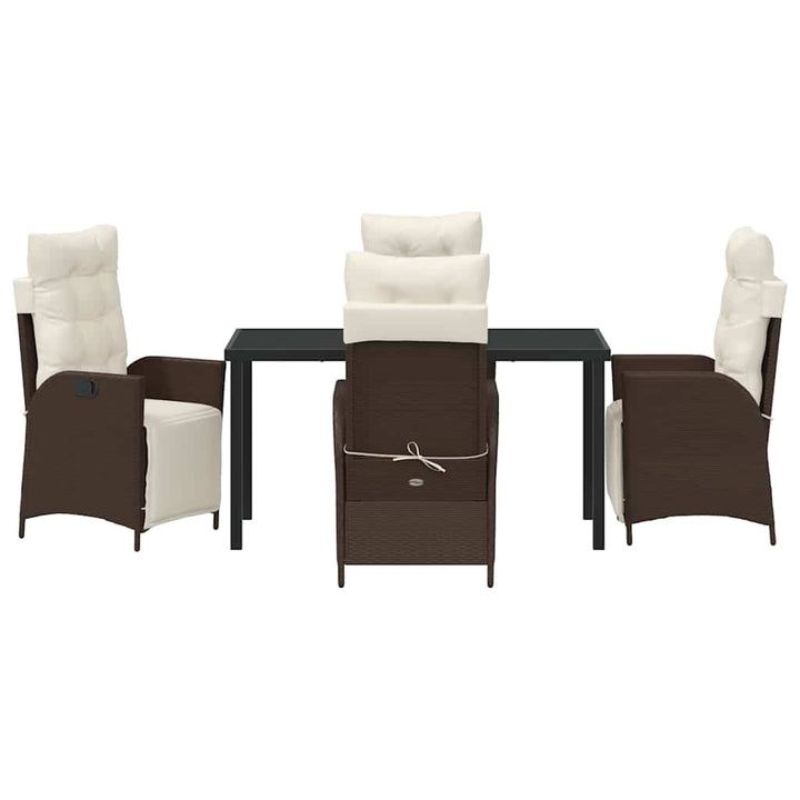 Have Spisebordssæt 5 pcs Brun Poly rattan