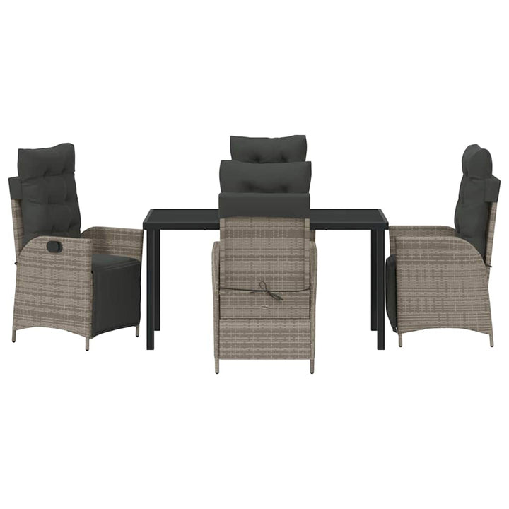 Have Spisebordssæt 5 pcs Grå Poly rattan