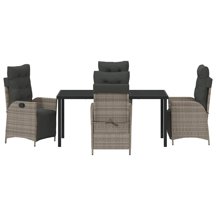Have Spisebordssæt 5 pcs Grå Poly rattan