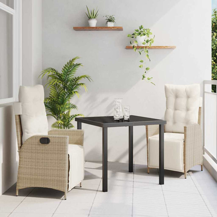 Have Spisebordssæt 3 pcs Beige Poly rattan