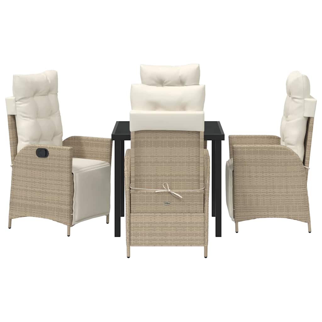Have Spisebordssæt 5 pcs Beige Poly rattan