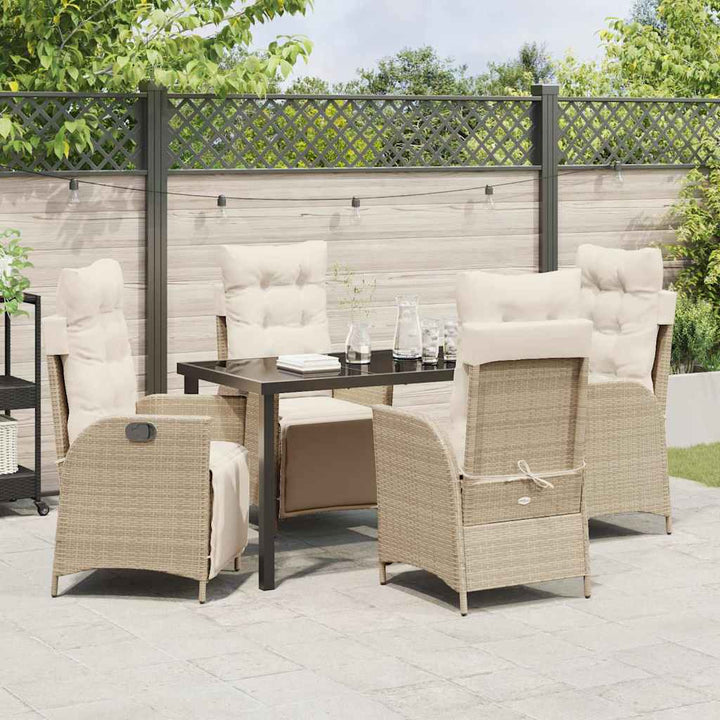 Have Spisebordssæt 5 pcs Beige Poly rattan