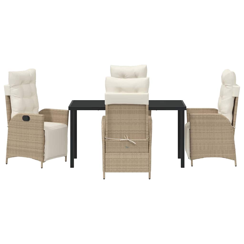 Have Spisebordssæt 5 pcs Beige Poly rattan