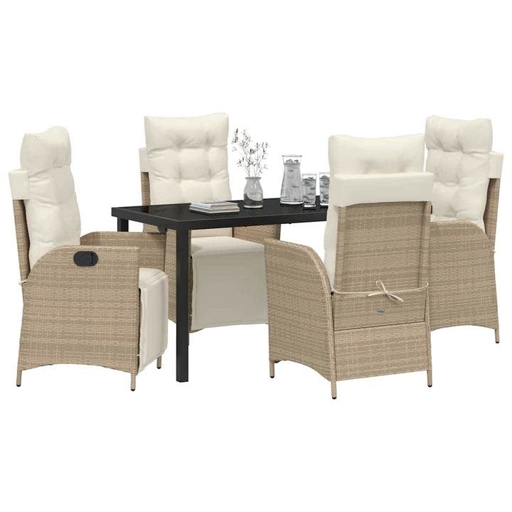 Have Spisebordssæt 5 pcs Beige Poly rattan