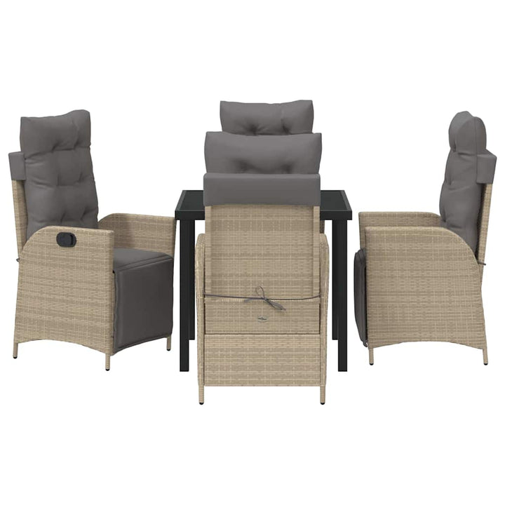 Have Spisebordssæt 5 pcs Beige Poly rattan
