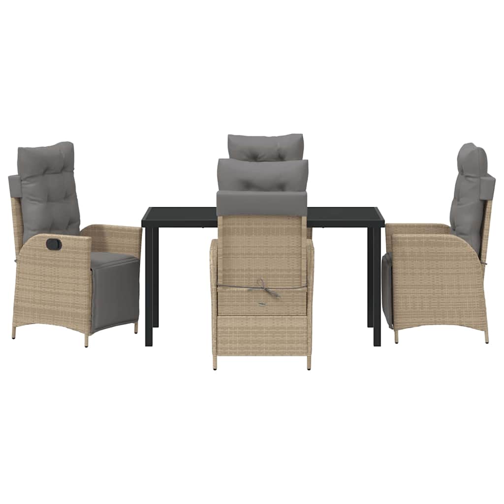 Have Spisebordssæt 5 pcs Beige Poly rattan
