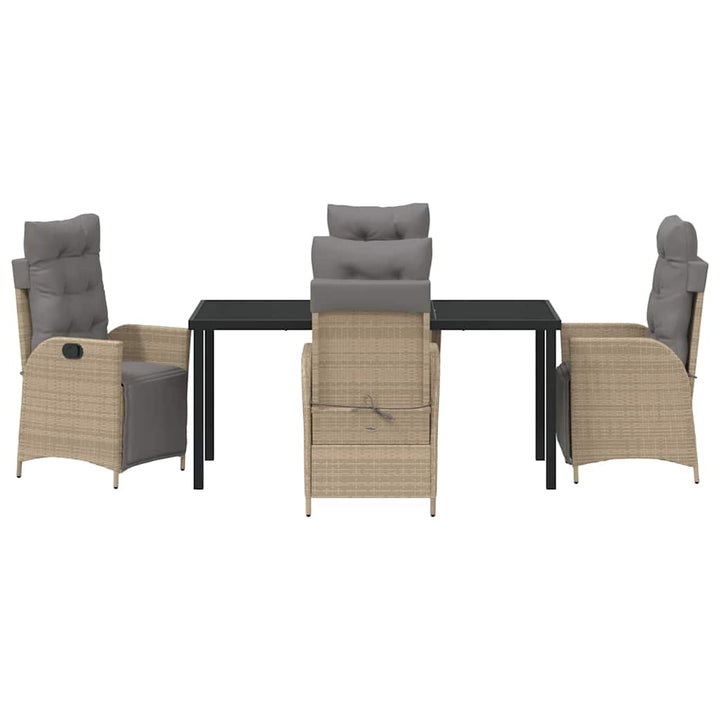 Have Spisebordssæt 5 pcs Beige Poly rattan