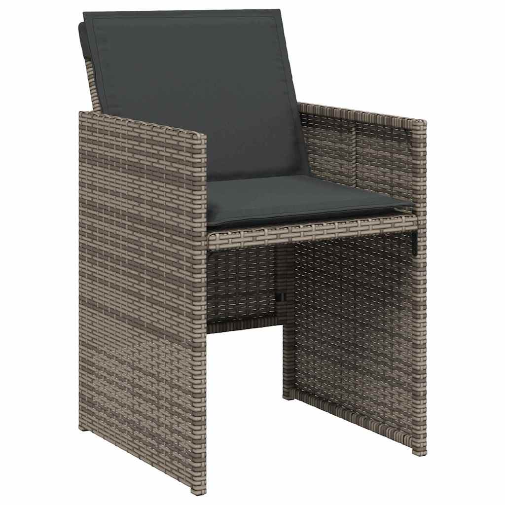 Have Spisebordssæt 5 pcs Grå polyrattan