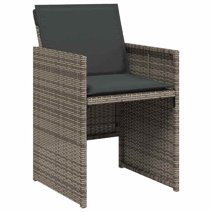 Have Spisebordssæt 5 pcs Grå polyrattan