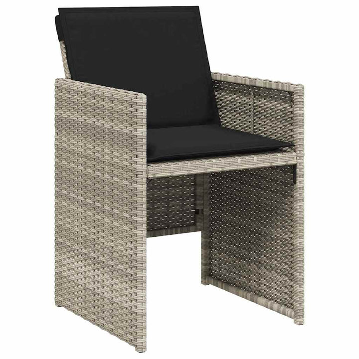 Have Spisebordssæt 5 pcs Lysegrå polyrattan