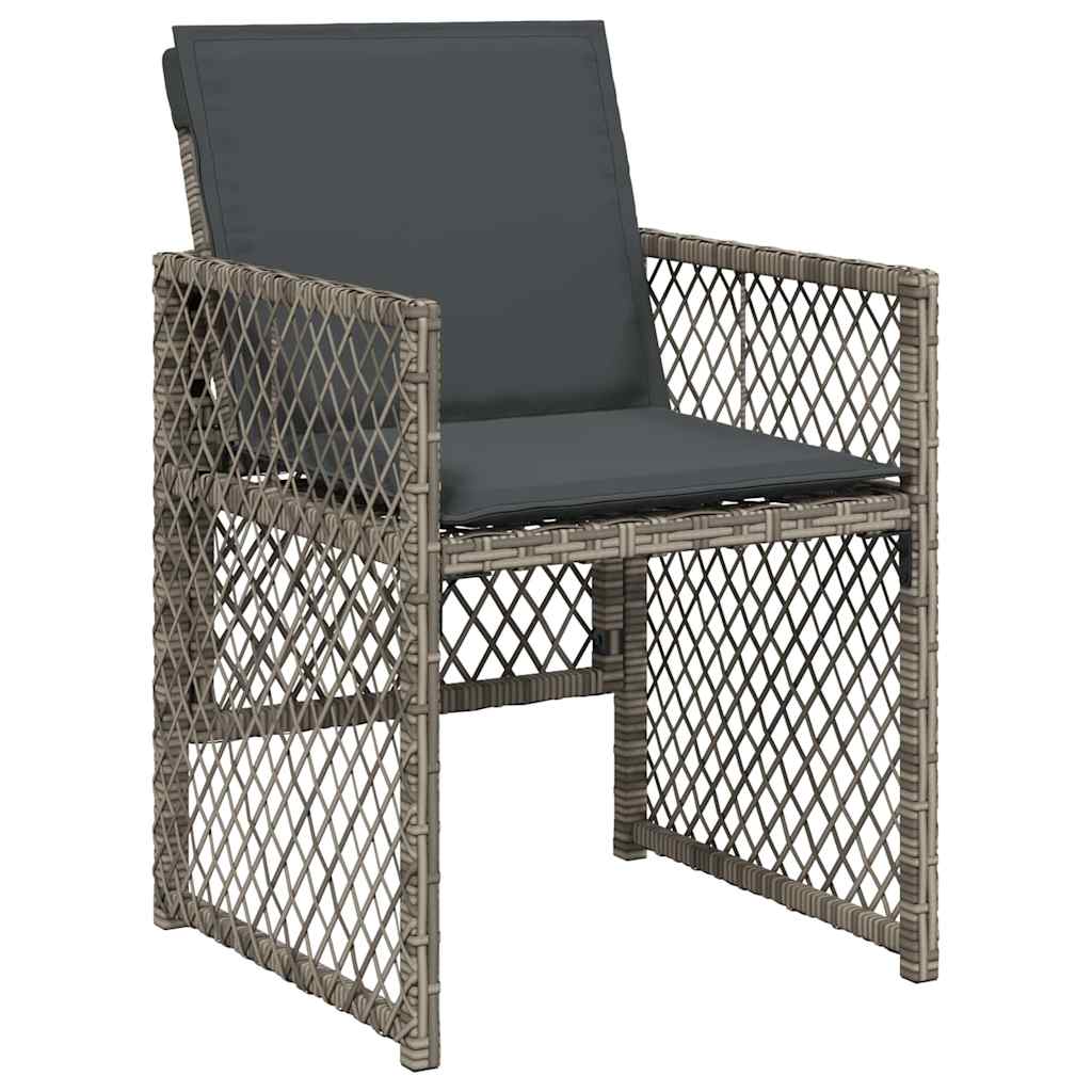 Have Spisebordssæt 5 pcs Grå polyrattan