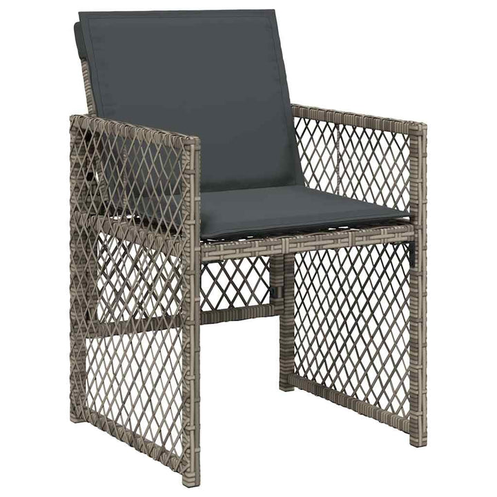 Have Spisebordssæt 5 pcs Grå polyrattan