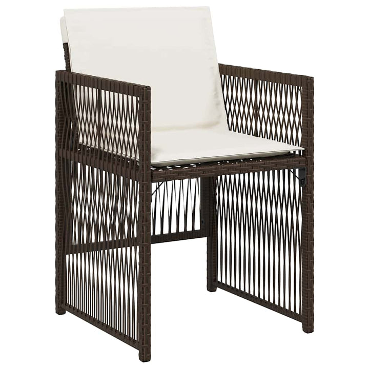Have Spisebordssæt 5 pcs Brun Poly rattan