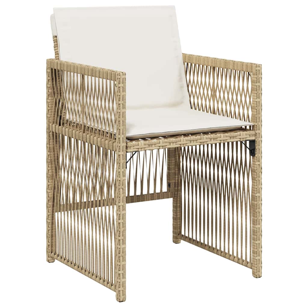 Have Spisebordssæt 5 pcs Beige Poly rattan