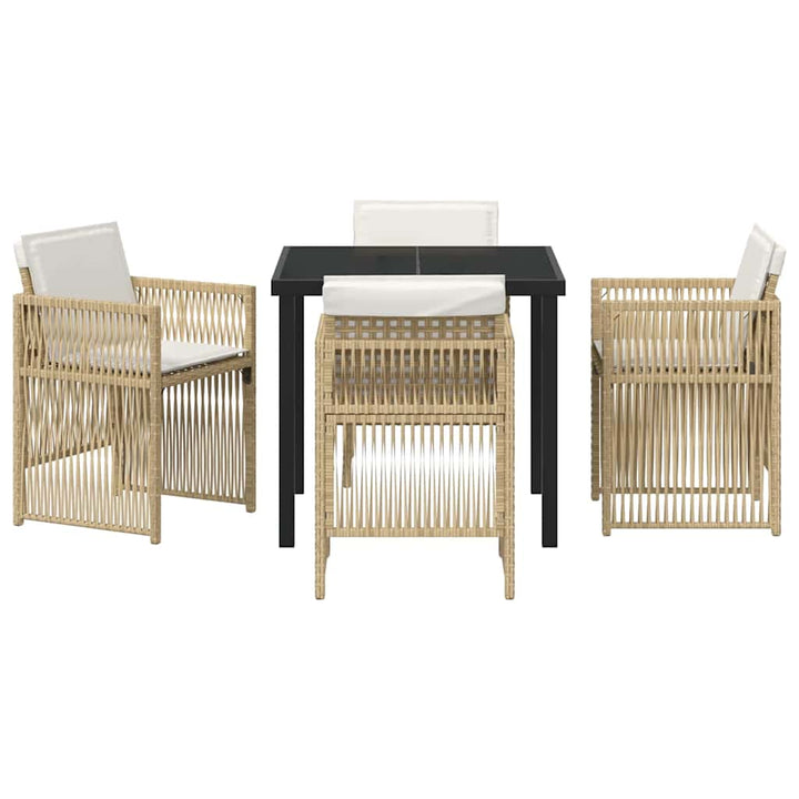 Have Spisebordssæt 5 pcs Beige Poly rattan