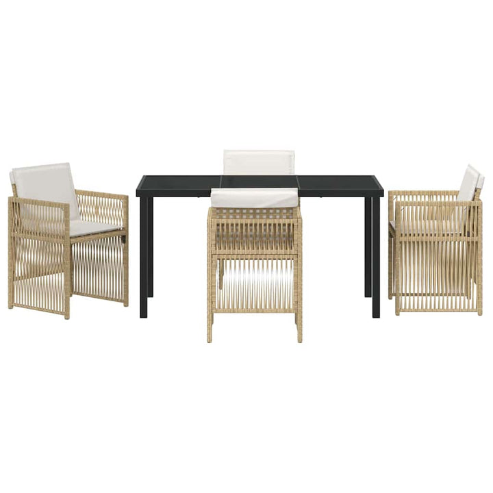 Have Spisebordssæt 5 pcs Beige Poly rattan