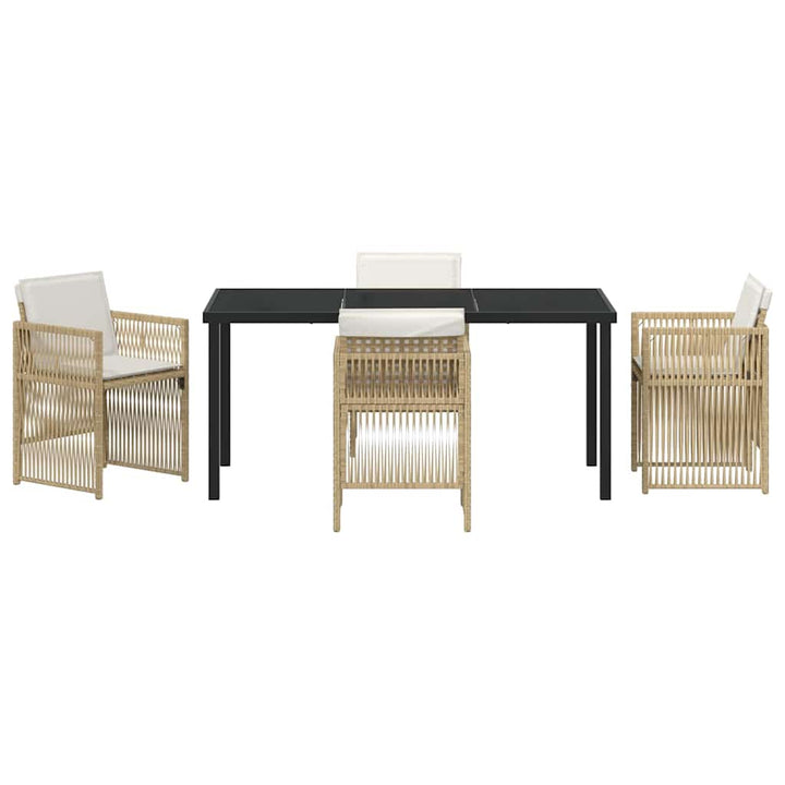 Have Spisebordssæt 5 pcs Beige Poly rattan