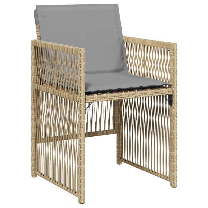Have Spisebordssæt 5 pcs Beige Poly rattan
