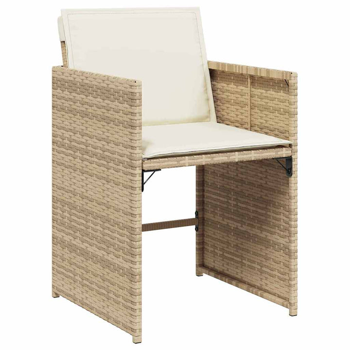 Have Spisebordssæt 5 pcs Beige polyrattan