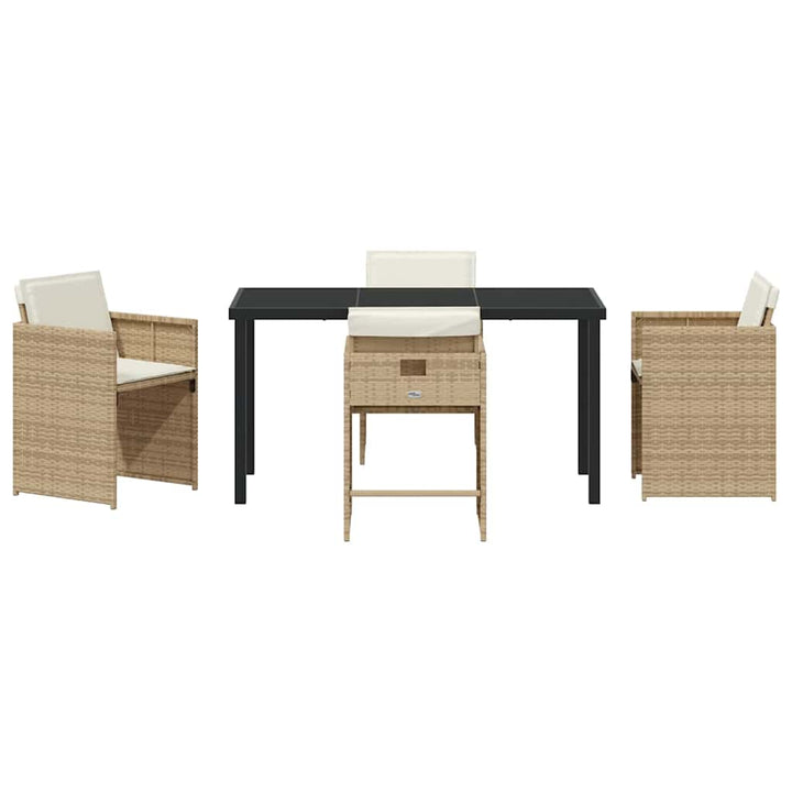 Have Spisebordssæt 5 pcs Beige polyrattan