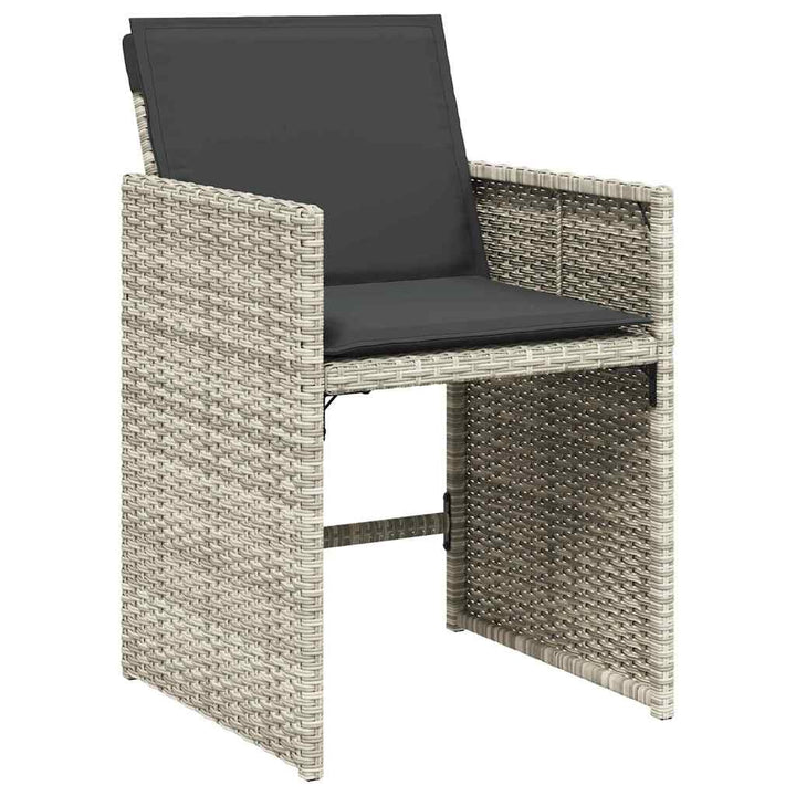 Have Spisebordssæt 5 pcs Lysegrå polyrattan