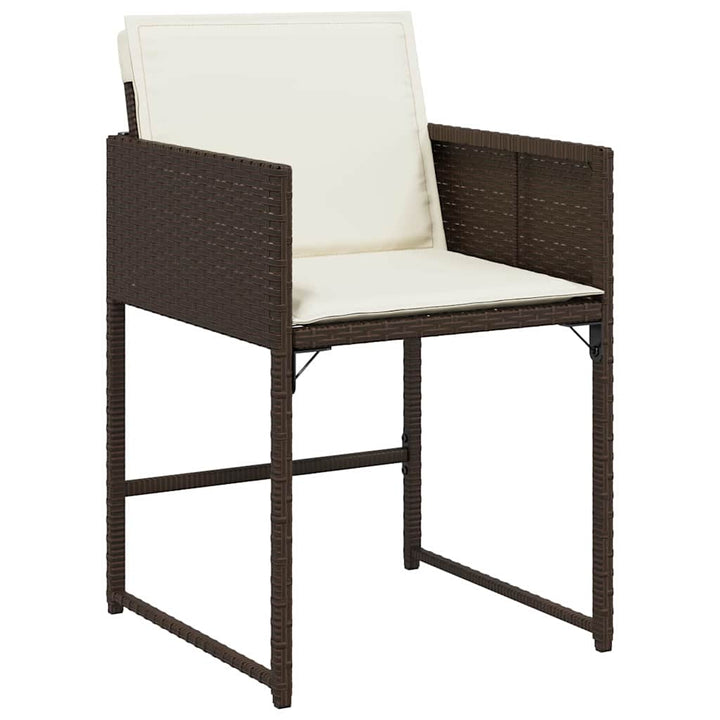 Have Spisebordssæt 5 pcs Brun polyrattan
