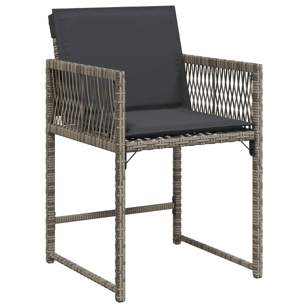 Have Spisebordssæt 5 pcs Grå polyrattan