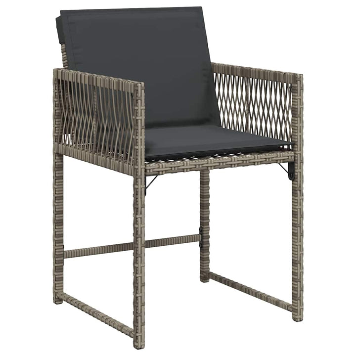 Have Spisebordssæt 5 pcs Grå polyrattan