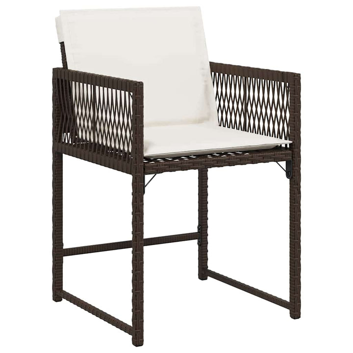 Have Spisebordssæt 5 pcs Brun polyrattan