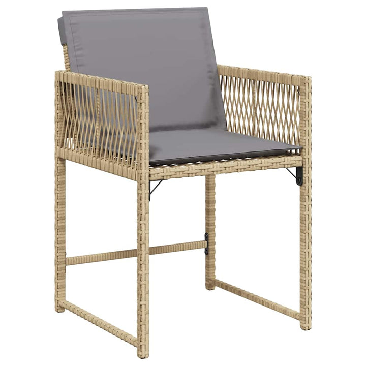 Have Spisebordssæt 5 pcs Beige polyrattan