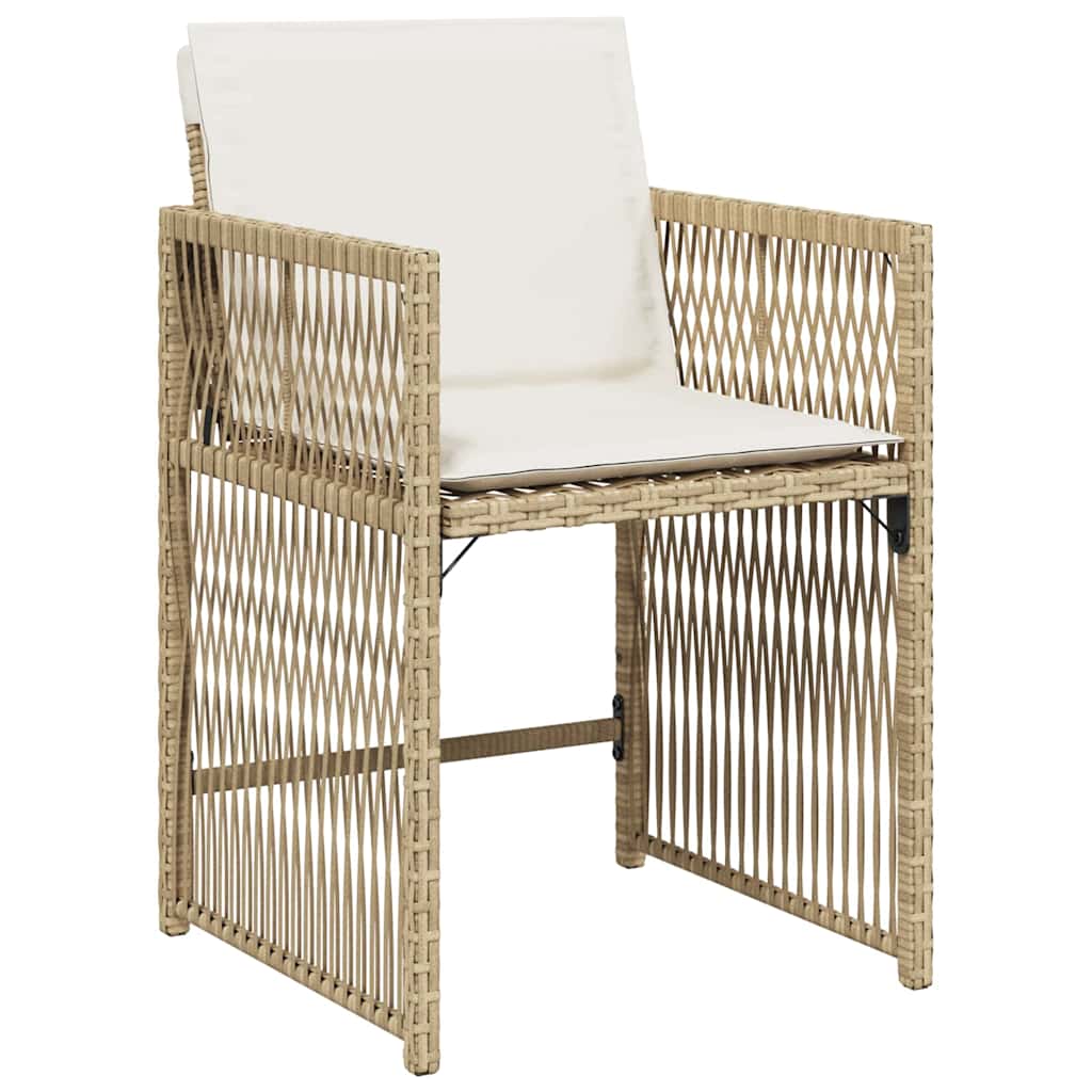 Have Spisebordssæt 5 pcs Beige polyrattan
