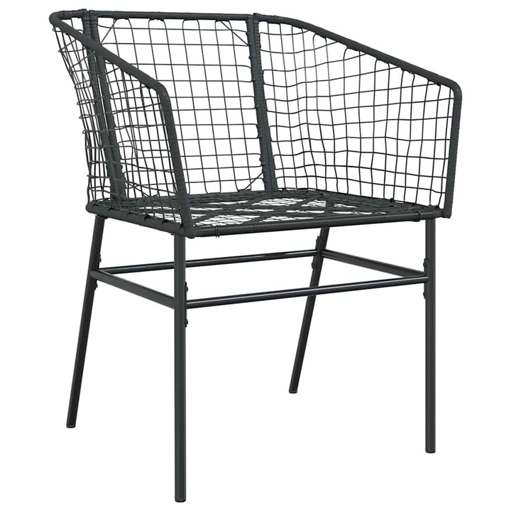 Have Spisebordssæt 3 pcs Sort polyrattan