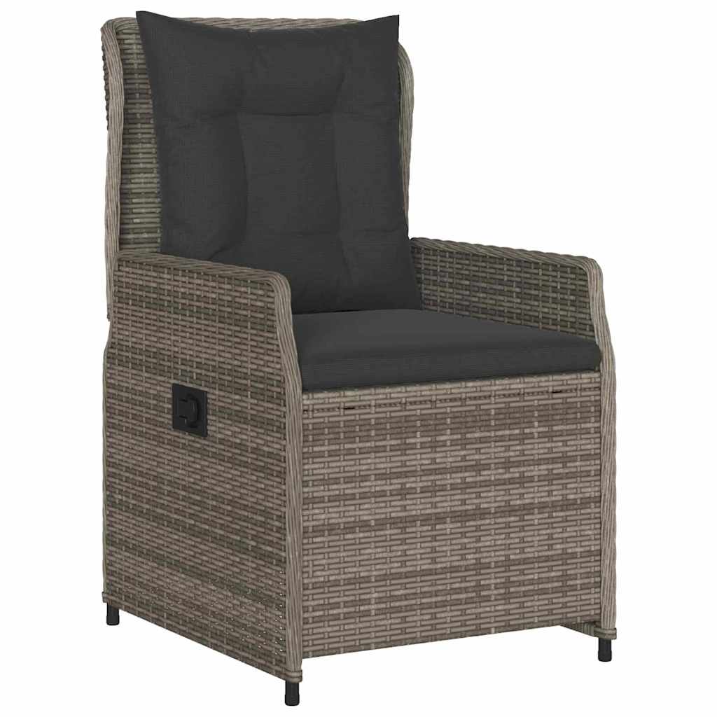 Have Spisebordssæt 3 pcs Grå polyrattan