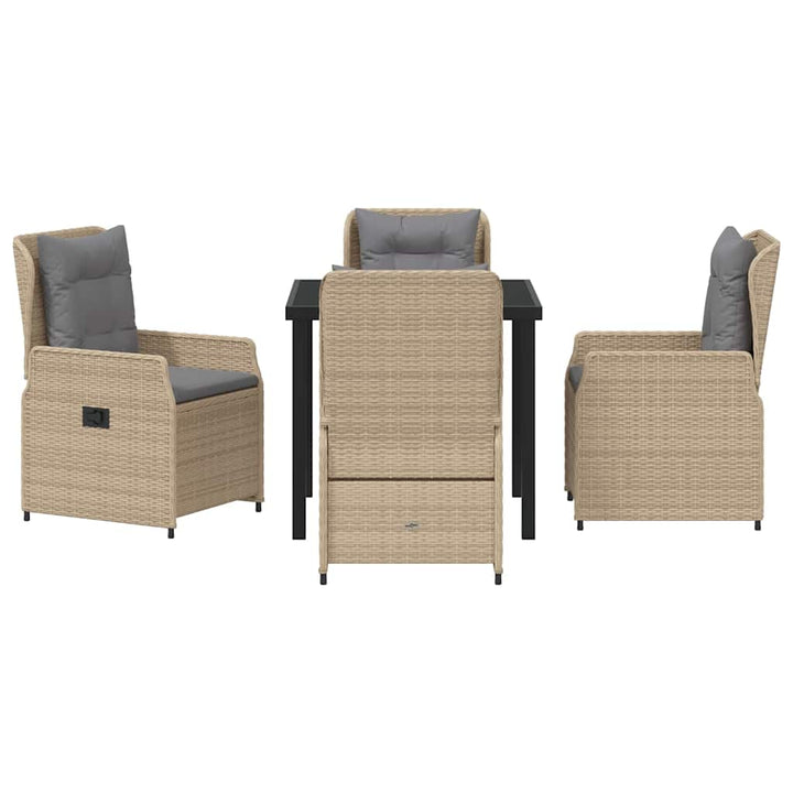Have Spisebordssæt 5 pcs Beige polyrattan